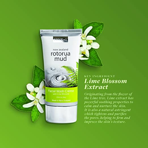 Rotorua Mud Facial Wash  with Lime Blossom