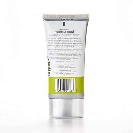 Rotorua Mud Facial Wash  with Lime Blossom