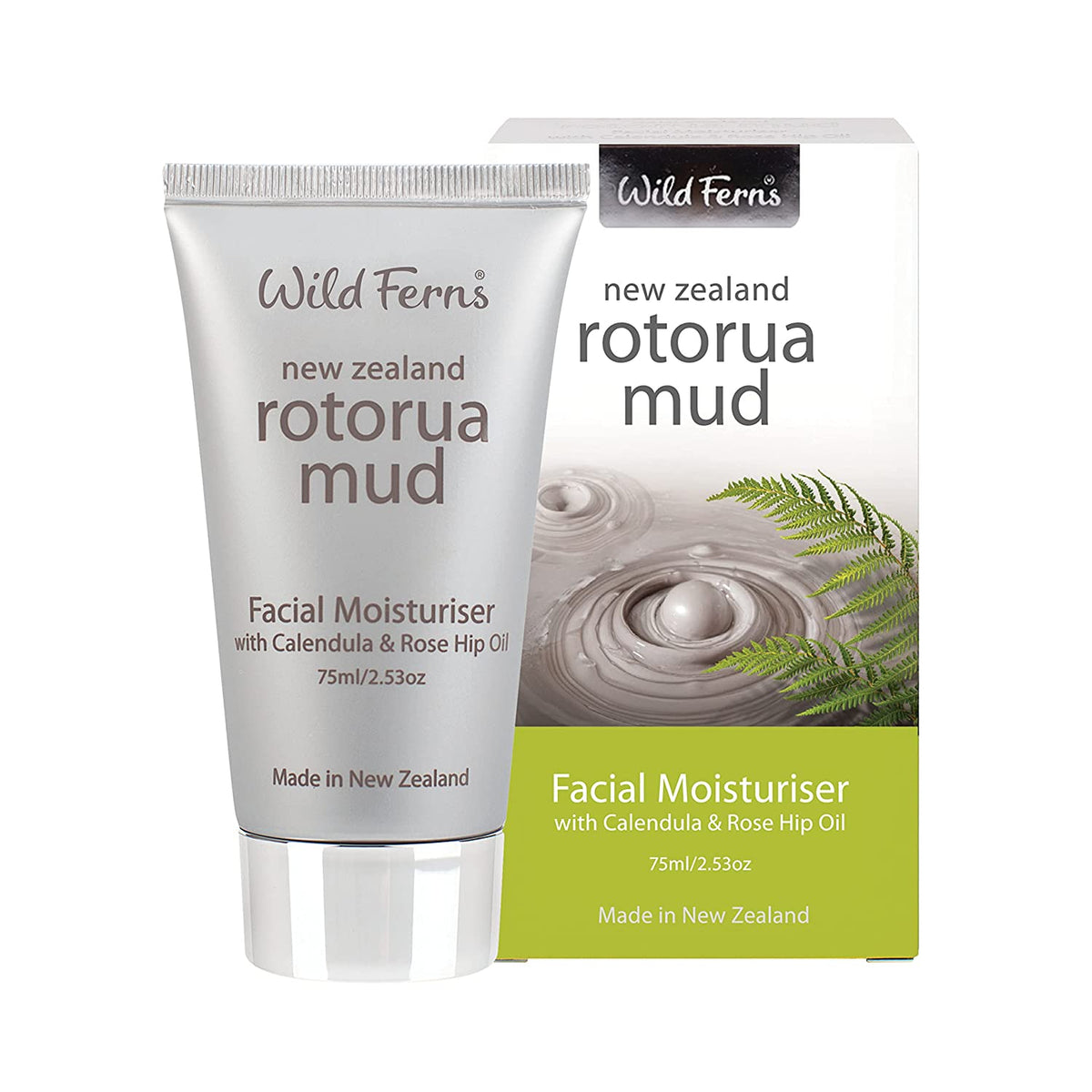 Rotorua Mud Facial Moisturiser with Calendula and Rose Hip Oil